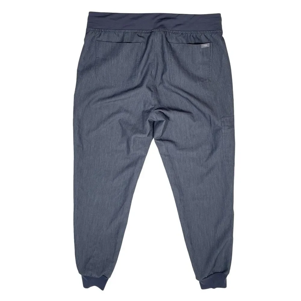 🚩SOLD 🚩 FIGS Zamora Jogger Scrub Pants Medium Gray High Waist - Picture 2 of 10
